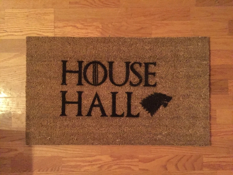 Custom Personalized Game of Thrones Mat Etsy