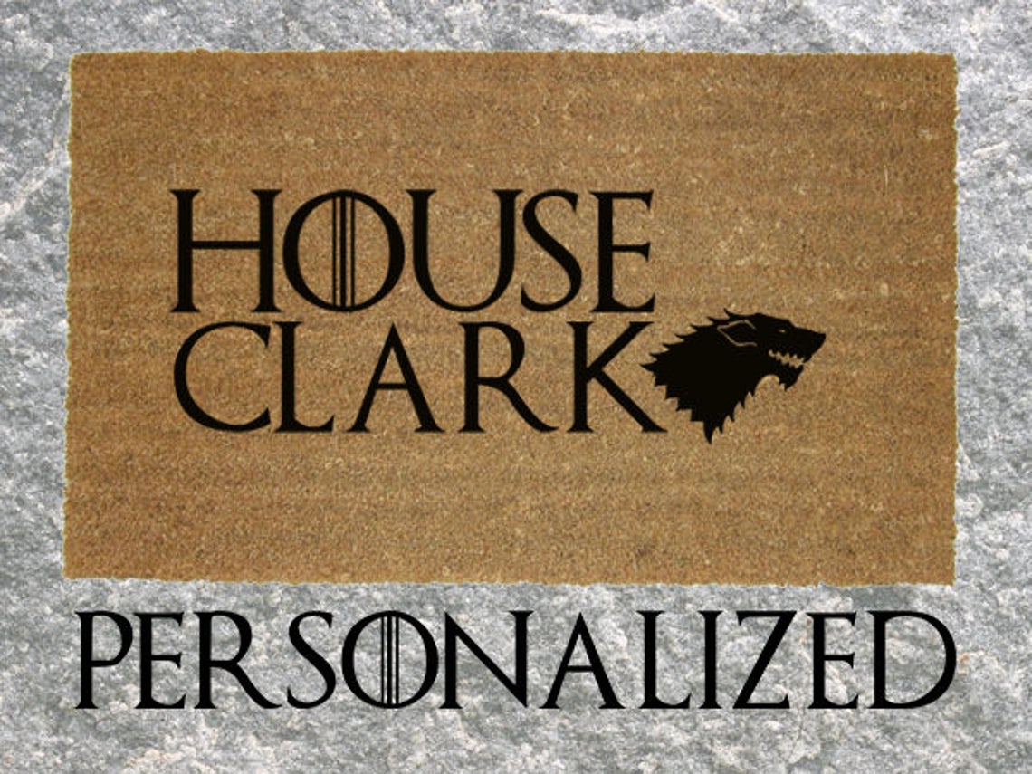 Custom Personalized Game of Thrones Mat Etsy