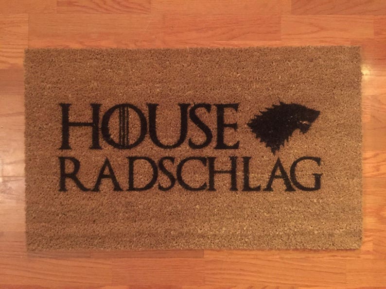 Custom Personalized Game of Thrones Mat Etsy