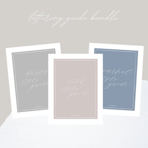Lettering Guide Bundle (Dated, Journalling and Basics lettering Workbooks)