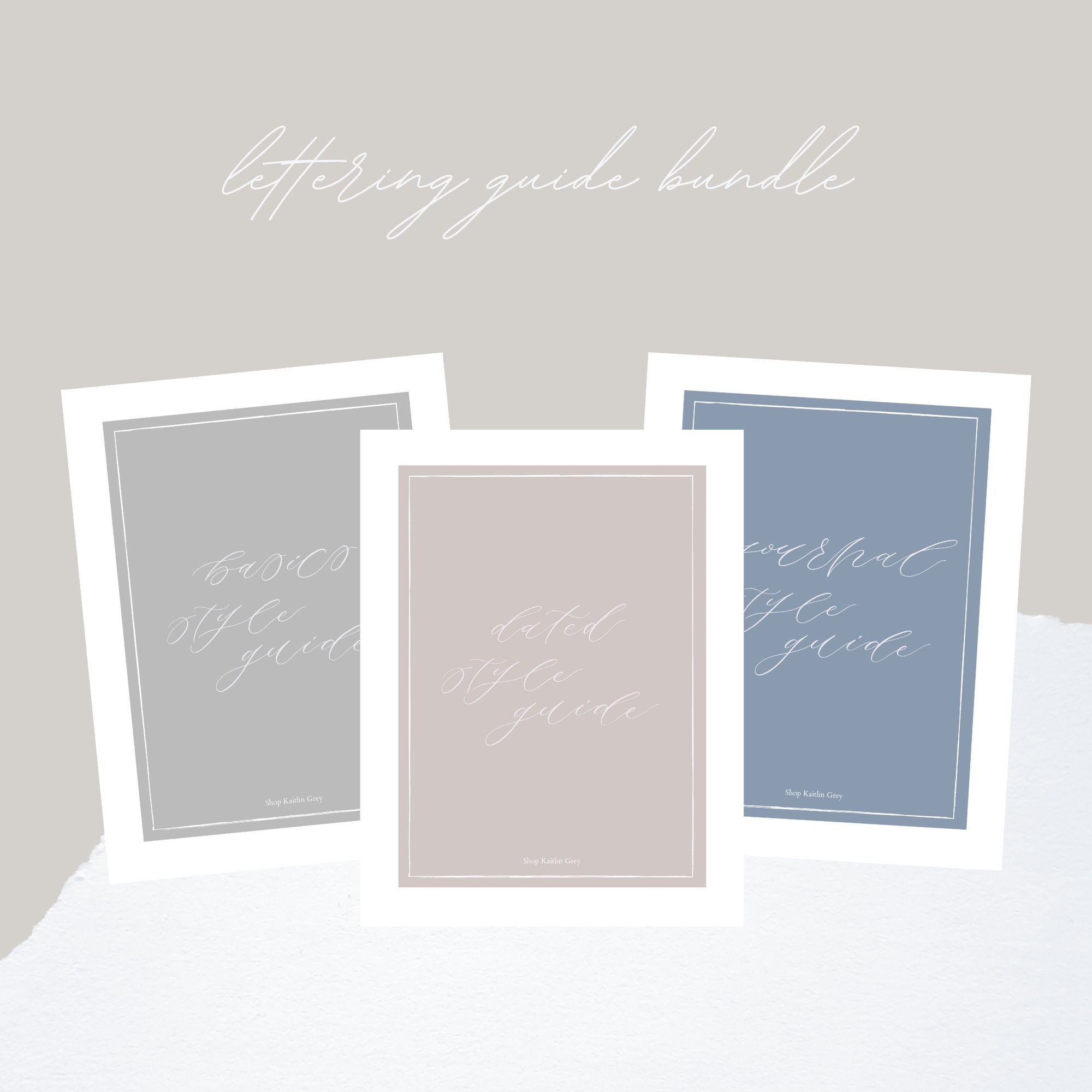 Lettering Guide Bundle dated Journalling and Basics - Etsy Australia