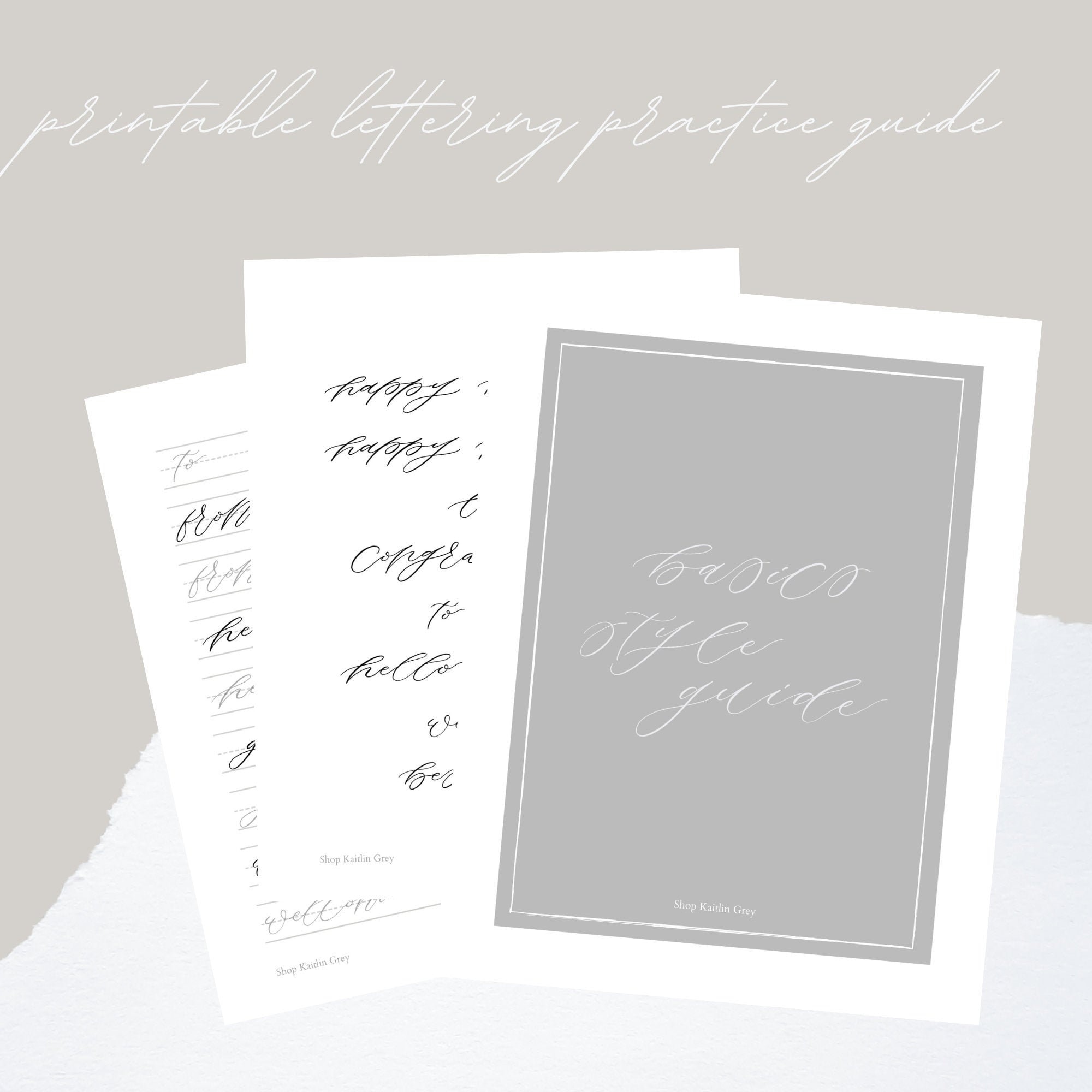 Modern Calligraphy Basics Words Style Guide & Workbook - Etsy Ireland