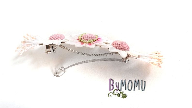 DAISIES Hair Clip Flowers cold porcelain Bride hair accessories-hair clip
