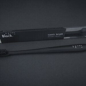 Pack of 2 All Black Travel Toothbrush Available in Medium and Soft image 4