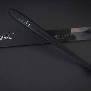 Pack of 2 All Black Travel Toothbrush Available in Medium and Soft image 3