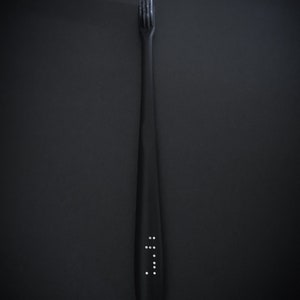 Pack of 2 All Black Travel Toothbrush Available in Medium and Soft image 2