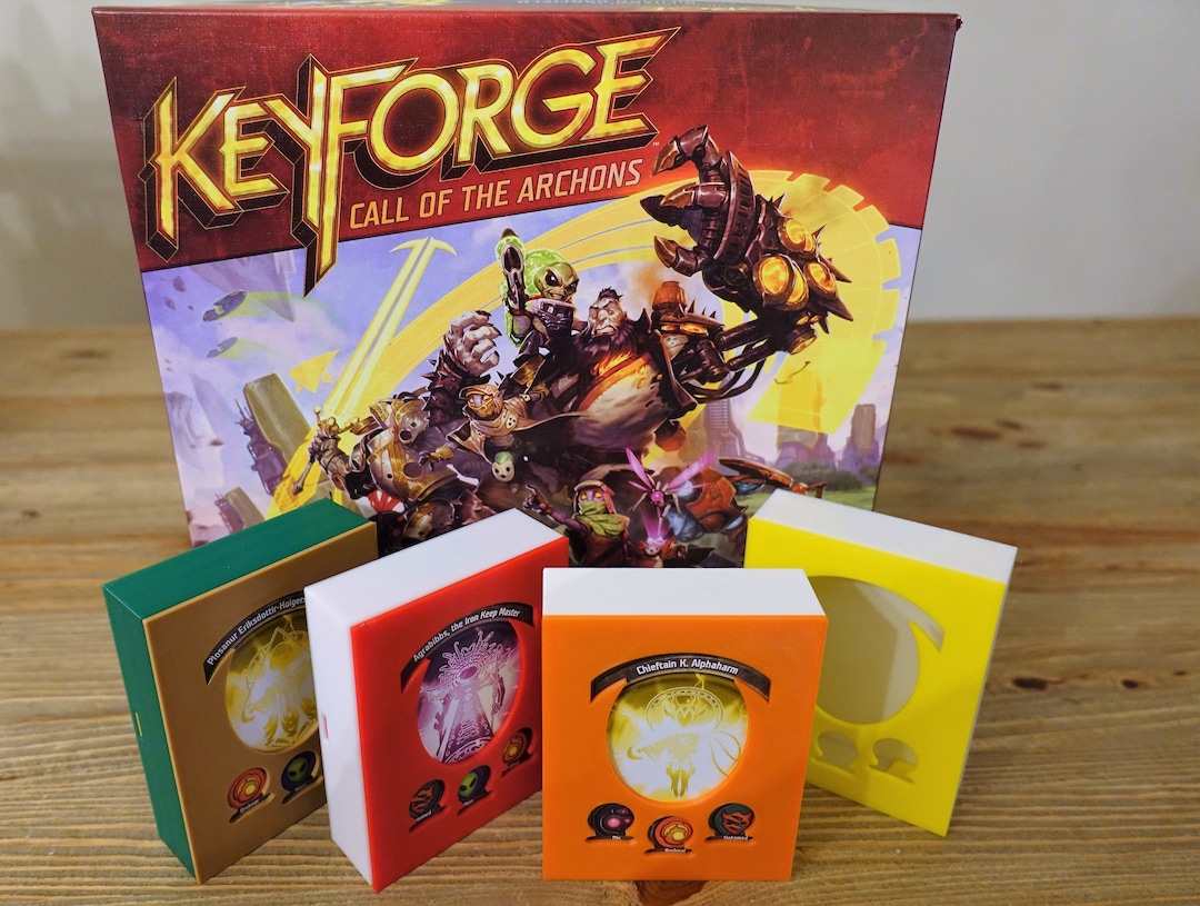Keyforge Deck Box: PLA Card Holder, Fits 37 Sleeved Cards - Etsy