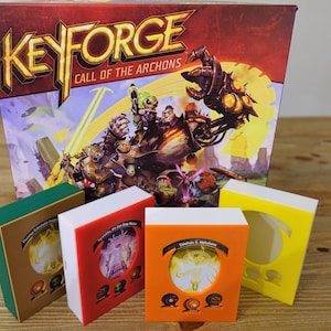 Keyforge Deck Box (fully parametric, supports sleeved cards) Fits 37 Sleeved Cards