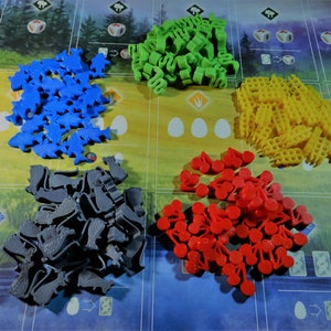 Inoffizielle Flügelspannweite Essen Token 105 Stück - Flügelspannweite Brettspiel