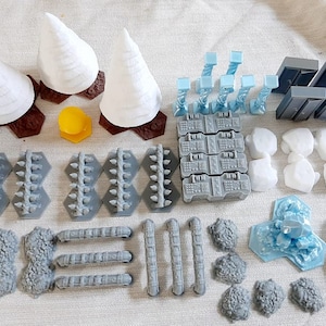 Frosthaven Terrain- Set of 53 Terrain Pieces