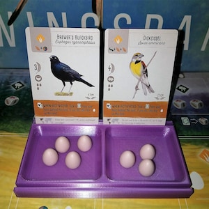Card Holder with Component Storage - Wingspan - Board Game -Chit Holder-Game Organization