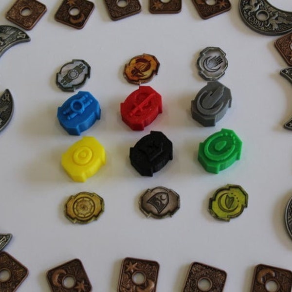 Unofficial Lords of Waterdeep - Player Building Tokens- 36 Piece set- Unofficial