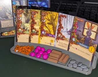 Card Holder with Personal Resource Tray