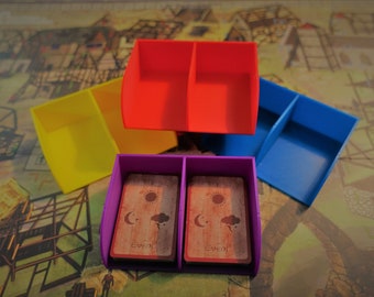 Card Deck Holder for Sleeved or Unsleeved Mini Euro Cards-28mm, 40mm or 60mm High  Viticulture-Builders of Blankenburg