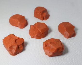Flat-Top Boulders Rocks-Gloomhaven- Boardgame Terrain-Set of 6  Boulders
