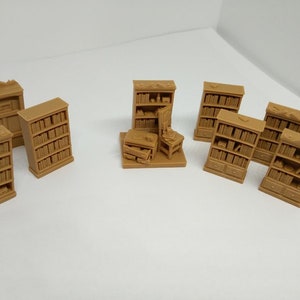Unofficial Mansions of Madness Accessories Pack- 4 Bookcases - Barricade - 3 Passageways