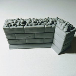 Wall Section for Gloomhaven- 3d Printed Wall Terrain