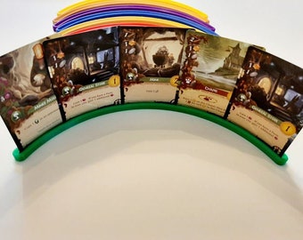 Large Curved Playing Card Holder-3d Printed