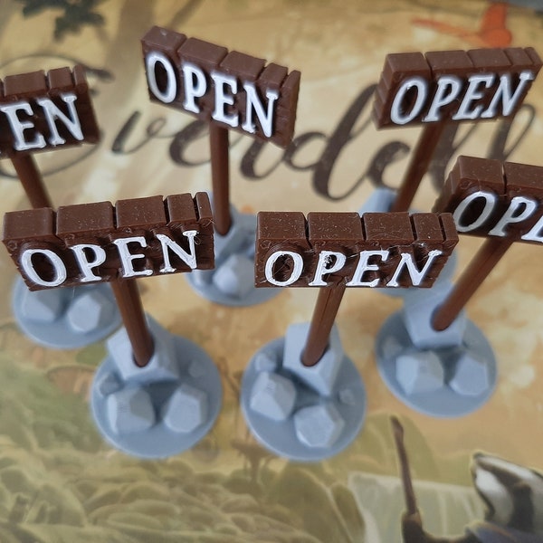 Panneaux ouverts Compatible pour des jeux comme Everdell- Set of 6