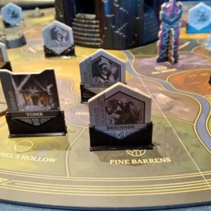 Unofficial Return to Dark Tower - Foe, Caravan, & Dungeon Token Standee Stands- Set of 10
