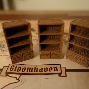 Unofficial Gloomhaven Bookshelves - Set of 3 - Gloomhaven Board Game