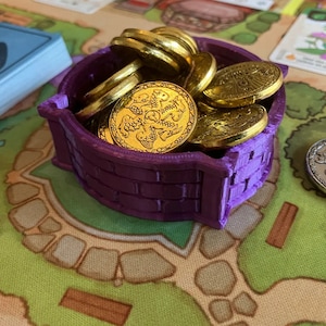 Coin Well for Flamecraft Board Game