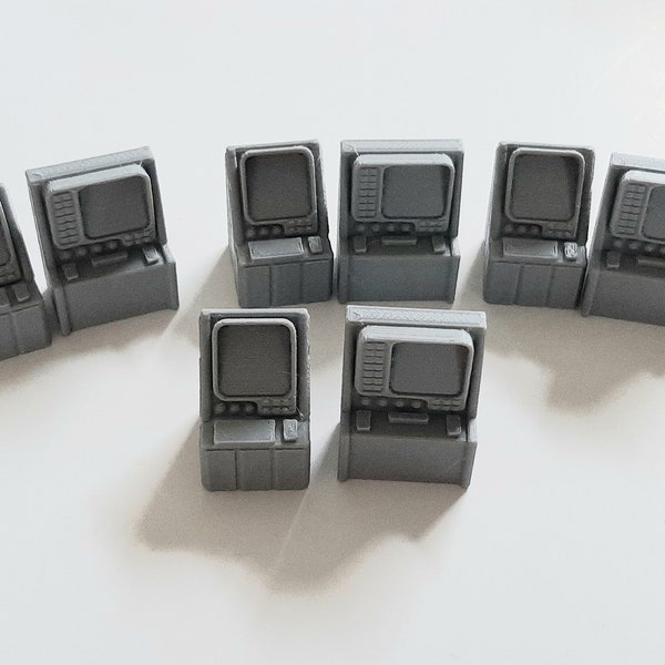 Sci-Fi Computer Terminals for Nemesis (Unofficial)- Set of 8- 3d Printed