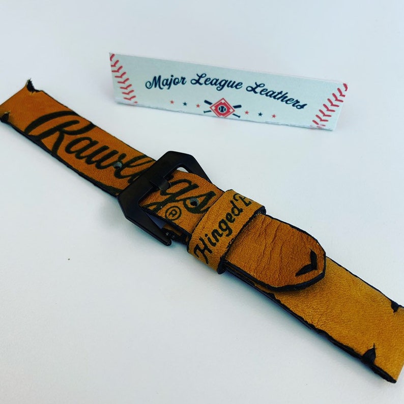 Baseball Glove Leather Watch Band with LOGO Rawlings Wilson Etsy
