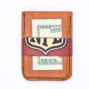 Minimalistic Baseball Glove Leather Wallet 100% Handmade Baseball Glove Leather Minimalistic Wallet image 4