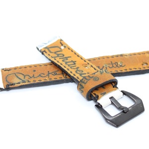 REVERSIBLE Baseball Glove & Baseball Leather Watch Band Strap - Handmade - CUSTOMIZABLE