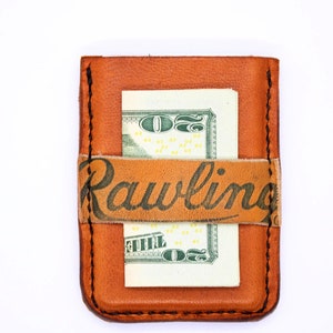 Minimalistic Baseball Glove Leather Wallet 100% Handmade Baseball Glove Leather Minimalistic Wallet image 2