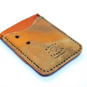 Minimalistic Baseball Glove Leather Wallet 100% Handmade Baseball Glove Leather Minimalistic Wallet image 6