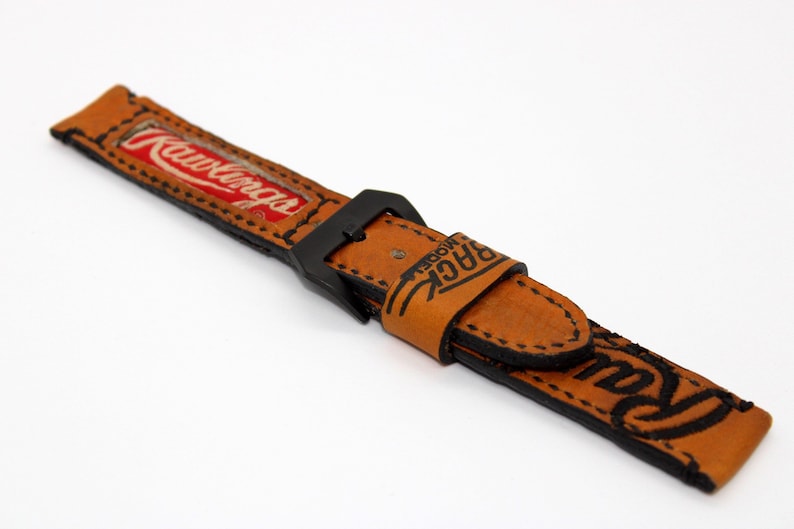 Baseball Glove Leather Watch Band With PATCH rawlings Etsy
