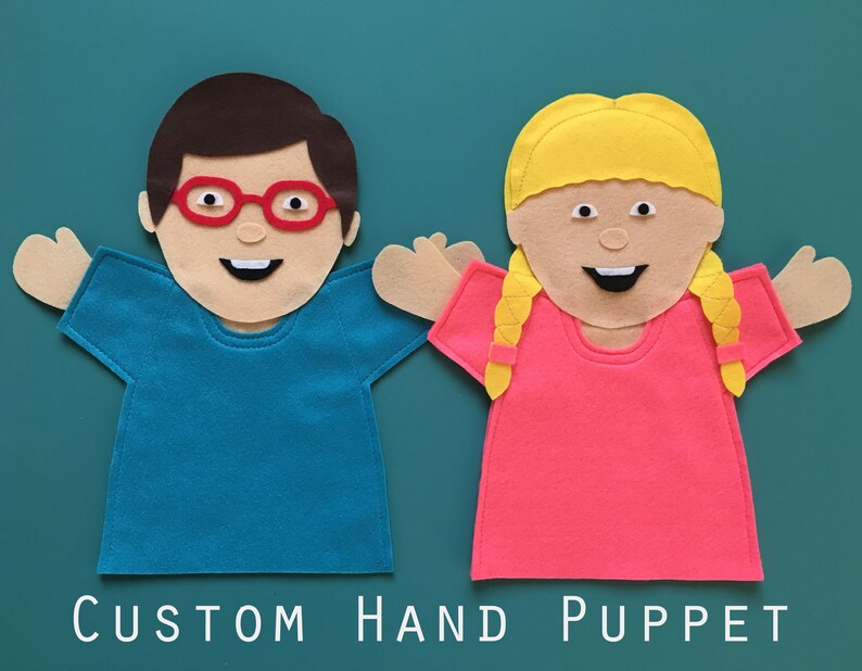 Custom Hand Puppet Made to Order Ready Made Felt Puppet Etsy