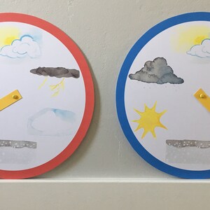 Preschool Weather Chart | Joy School | Custom Watercolor PDF (instant ...