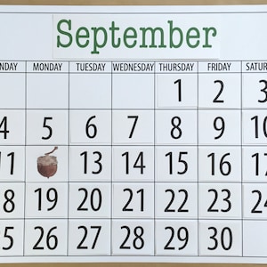 Preschool Calendar Re-Usable | Joy School | Watercolor | Homeschool | Simple
