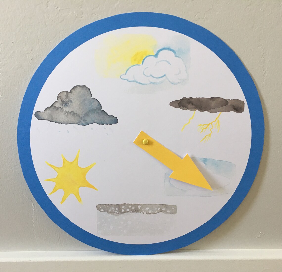 Preschool Weather Chart Joy School Custom Watercolor PDF | Etsy