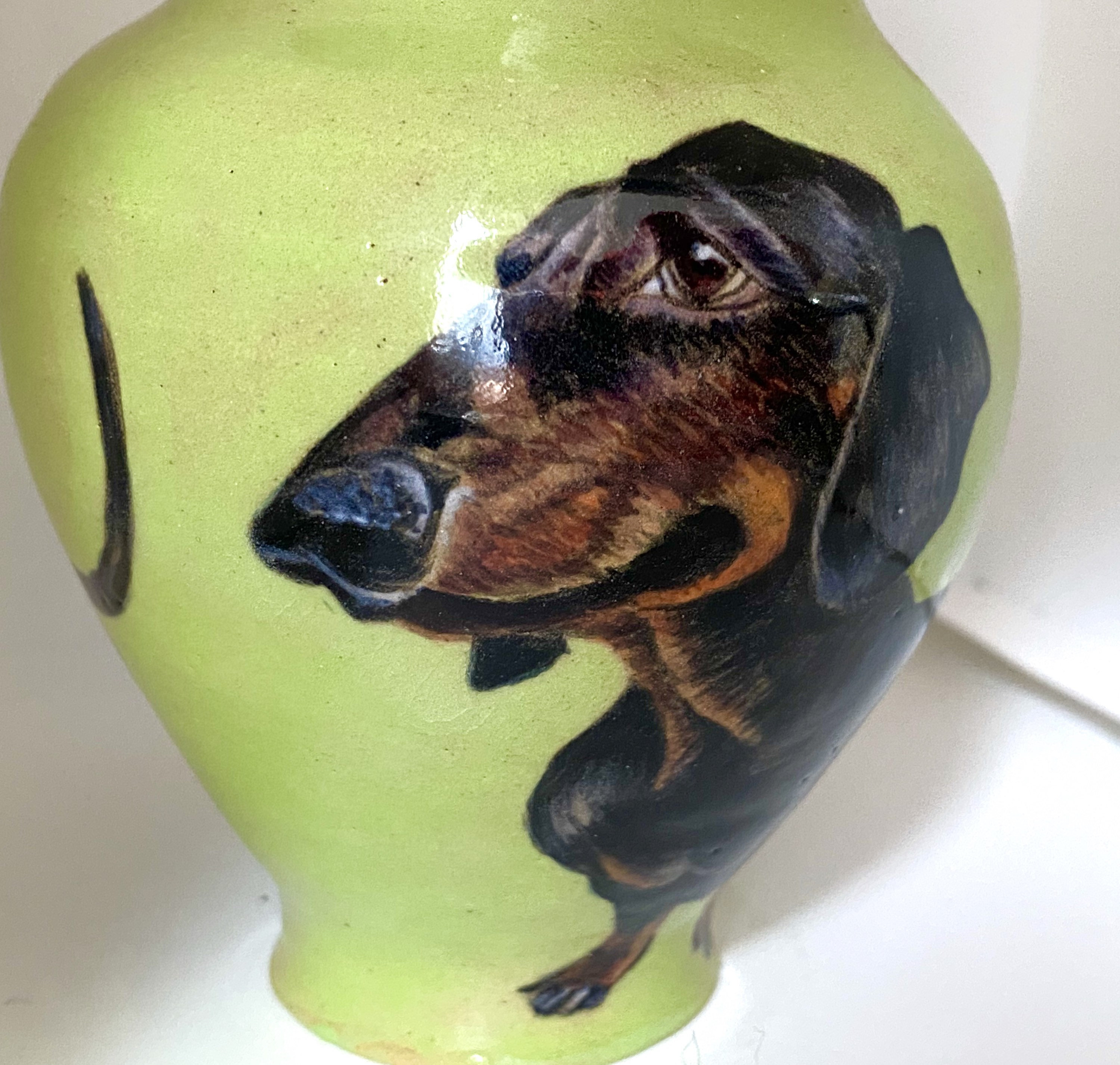 dachshund vase