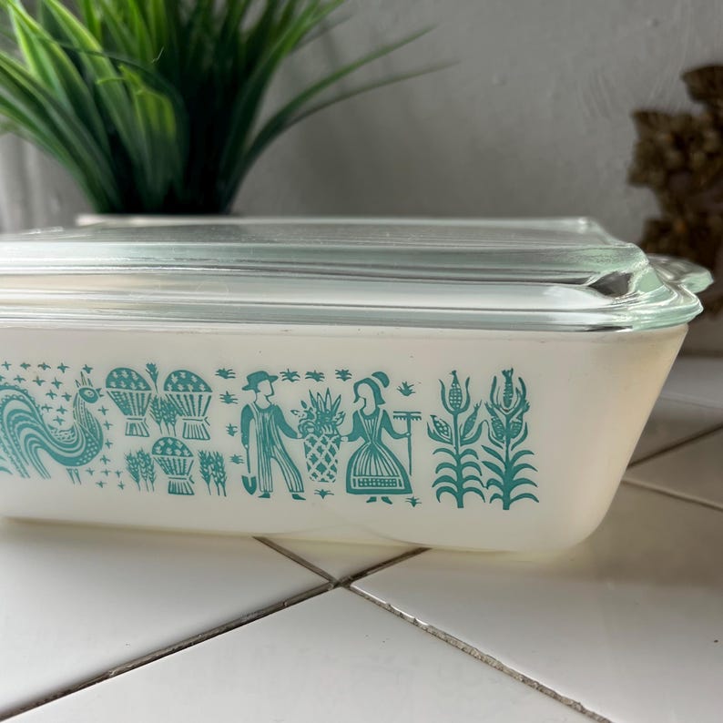 Vintage Pyrex 503 Casserole Dish With Lid, “butterprint” Pattern - Etsy
