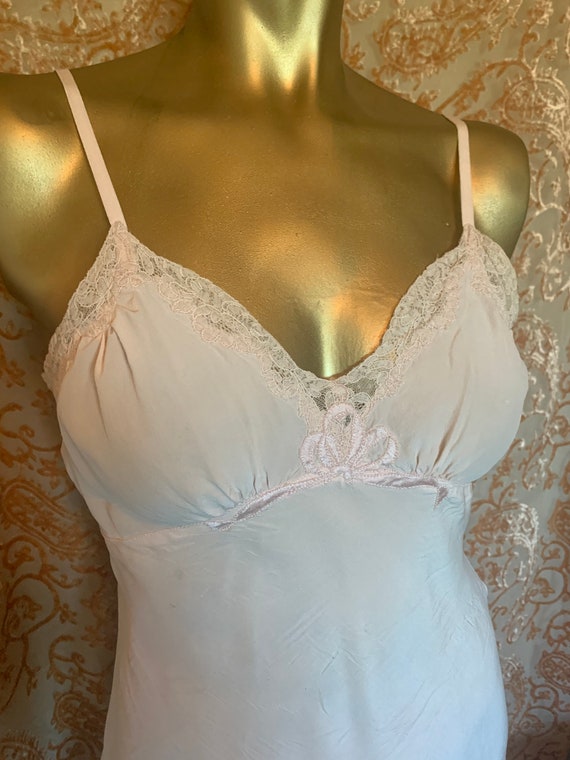 1930’s Juel Park Baby Pink Slip, Crepe de Chine