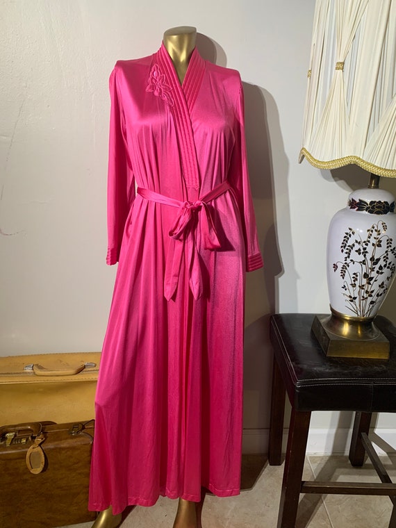 1970s Hot Pink Disco Glam Robe, JC Penney Collect… - image 2