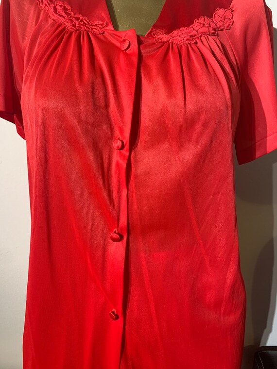 Vintage Vanity Fair Red Pajamas, 1980s - image 3
