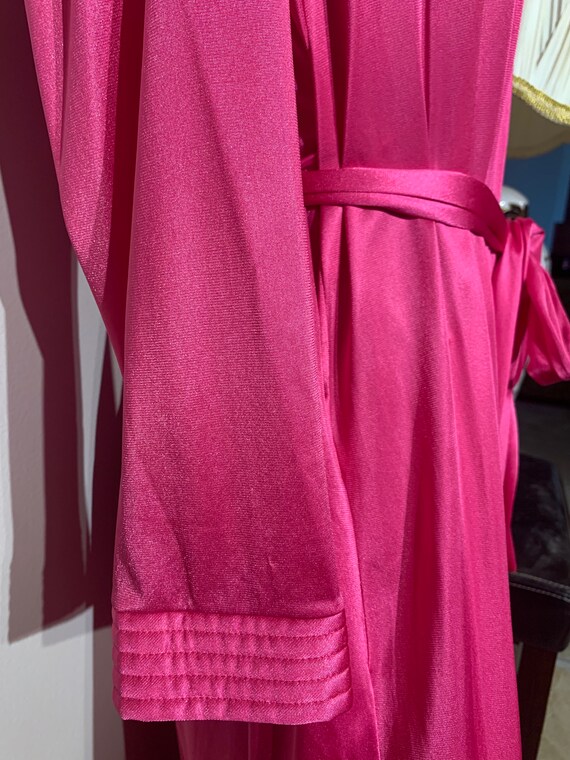 1970s Hot Pink Disco Glam Robe, JC Penney Collect… - image 5