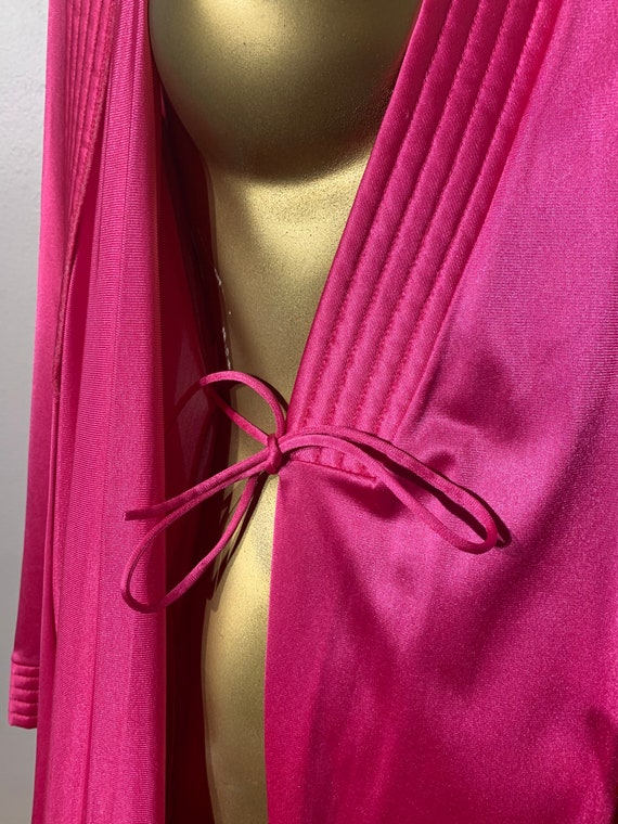 1970s Hot Pink Disco Glam Robe, JC Penney Collect… - image 4