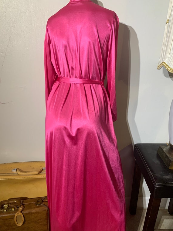 1970s Hot Pink Disco Glam Robe, JC Penney Collect… - image 3