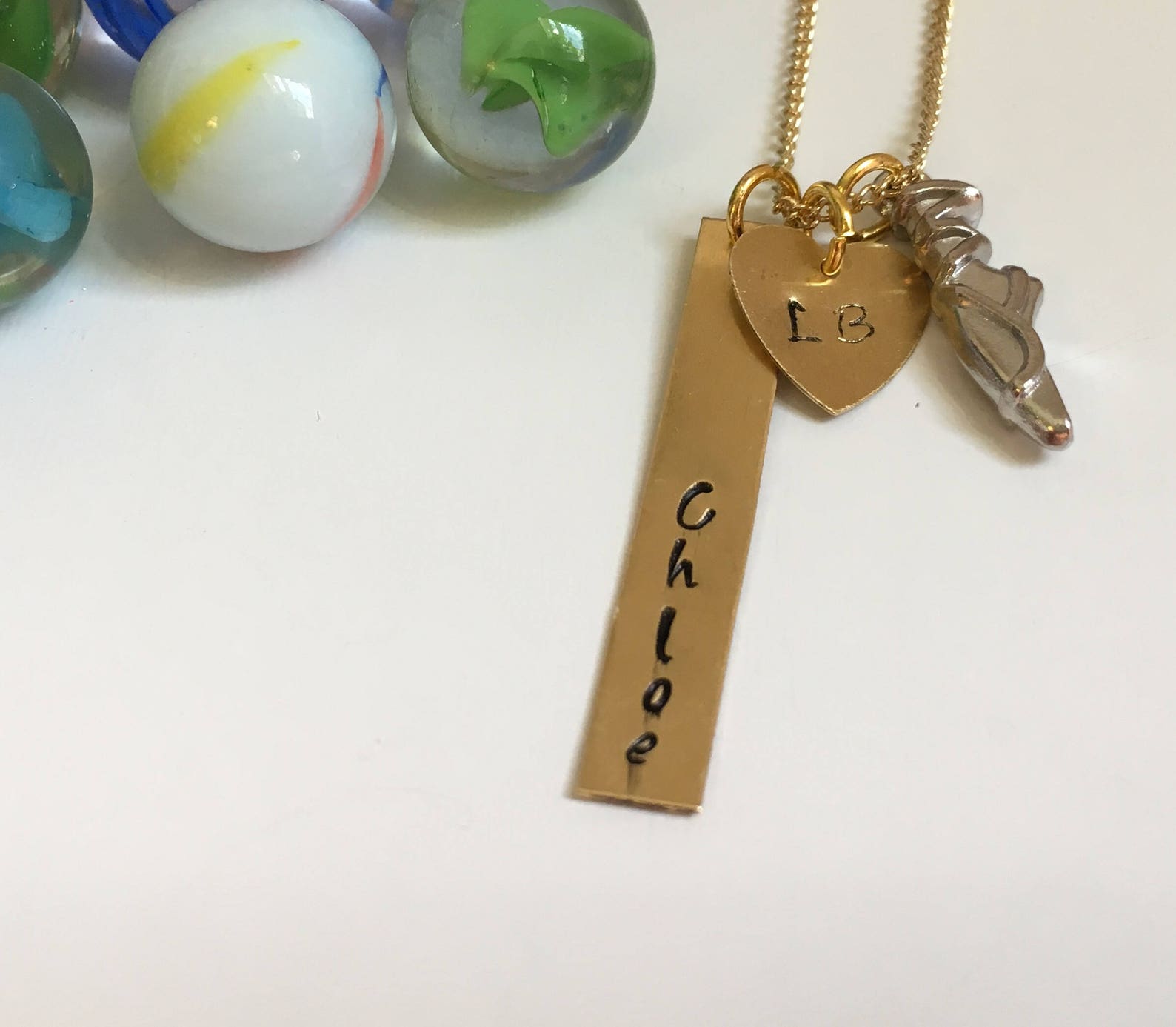 girl's charm necklaces: fairy, mermaid, ballet, dinosaurs (children's collection)