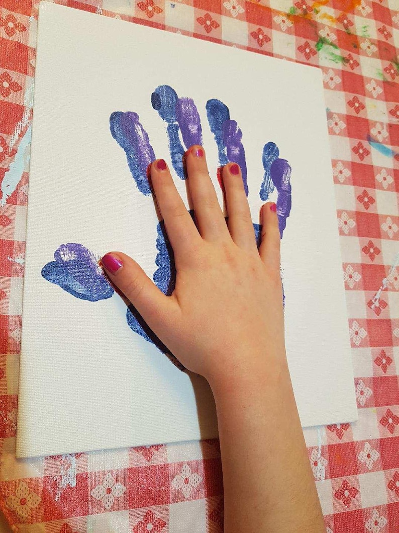 DIY Family Handprint Canvas Kit Kit Collection Etsy