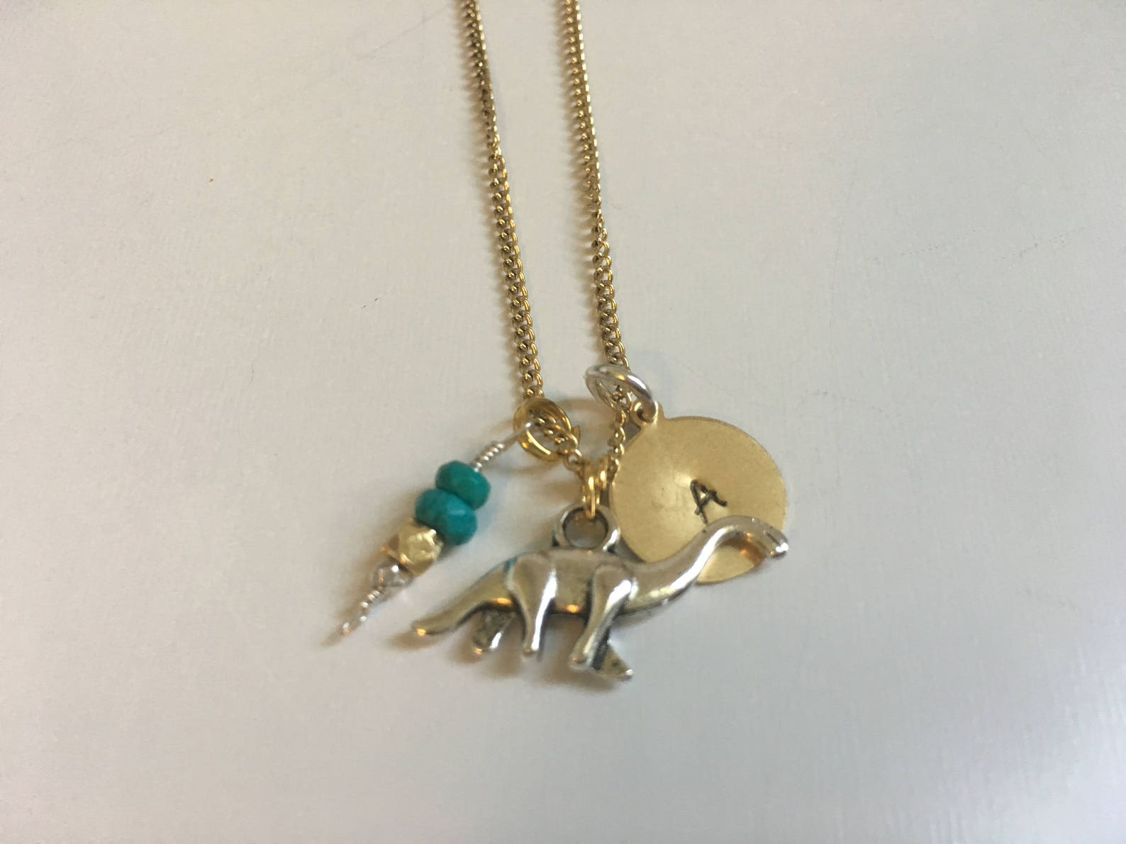 girl's charm necklaces: fairy, mermaid, ballet, dinosaurs (children's collection)