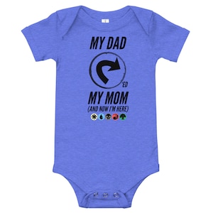 Dad Tapped Mom Magic the Gathering Original Baby Toddler ONESIE ® by Gerber® Bodysuit Nerd Parent Baby Shower Gift MTG Shirt Gamer Daddy