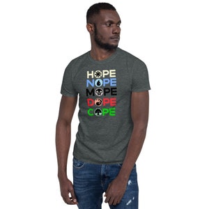 Funny Magic Geek TCG T-Shirt Short-Sleeve Unisex Tee black, blue, green, red, or white deck?